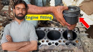 Fixing Blow By Issue Engine Part Replacement and Fitting Hino p11c Engine Part 2 [upl. by Nosreh562]