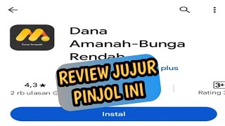 Review Jujur Pinjaman Online Dana Amanah Apakah ini Pinjol ilegal ⁉️ [upl. by Pen135]