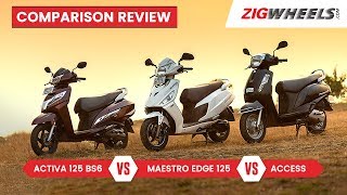 Honda Activa 125 BS6 vs Suzuki Access vs Hero Maestro Edge 125 Review  Best 125cc Scooter is [upl. by Sprung]