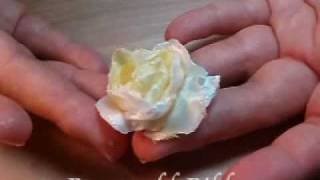 Ribbon Rose Tutorial [upl. by Verdie]