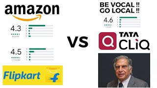 TATA CLIQ VS FLIPKART amp AMAZON [upl. by Batsheva321]