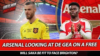 Arsenal Looking At De Gea On A Free  Will Saka Be Fit To Face Brighton  Press Conference Reaction [upl. by Antonie358]