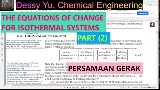 90 82 Bab 3 The equations of change for isothermal systems persamaan gerak [upl. by Reinal]