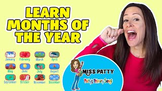 Learn Months of the Year Song for Children  12 Months of the Year  Calendar song with Patty Shukla [upl. by Harriman657]