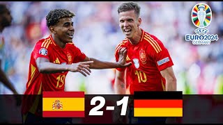 VICTORIA DE ESPAÑA vs ALEMANIA 2  1  EUROCOPA 2024 [upl. by Nyer]