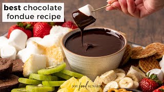 How to Make Chocolate Fondue EASY [upl. by Kant854]