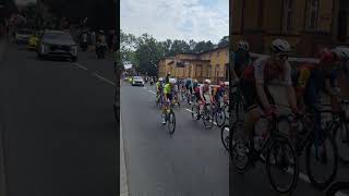 Tour de Pologne Kamieniec Ząbkowicki  peleton tourdepologne [upl. by Enyrehtac726]