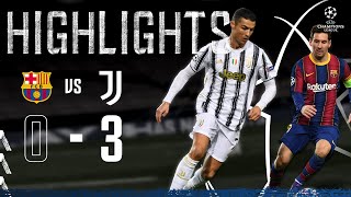 Barcelona 03 Juventus  Ronaldo amp McKennie Seal Top spot in Camp Nou  Champions League Highlights [upl. by Ahsar54]