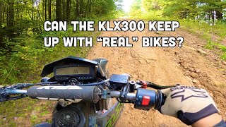 Can Kawasaki KLX 300 Keep Up With “Real” Dirt Bikes  Hatfield McCoy Trails [upl. by Llemmart250]