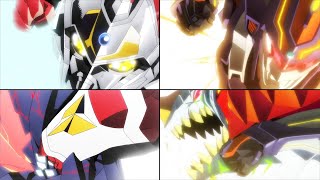 GRIDMAN amp DYNAZENON FINAL BEAM amp PUNCH COMPARISON l 最後のビームとパンチ比較 SSSS ダイナゼノン グリッドマン EP 12 第12話 [upl. by Joel]