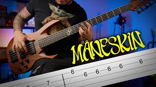 Aprende a Tocar 5 Lineas de Bajo de Måneskin 🎸 TABS [upl. by Anikehs]