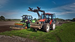 Grubbern und Gerste Säen 2017  Deutz DX 370 New Holland TS110 Lemken Amazone [upl. by Ainez93]