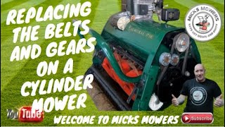 How To Change The Gears And Belts On An Atco Cylinder Mower [upl. by Shotton422]