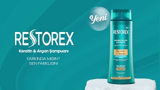 Restorex Keratin Argan Onarıcı Bakım Şampuanı  Farkında Mısın Sen Farklısın [upl. by Aroc]