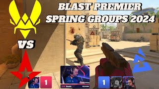 ASTRALIS VS VITALITY  HIGHLIGHTS  BLAST PREMIIER SPRING GROUPS 2024  CS2 [upl. by Ttezzil413]