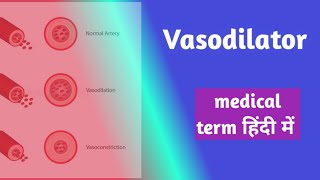 Vasodilatormedical term in hindi medicine [upl. by Anilev]