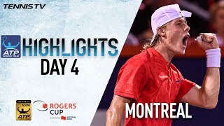 Highlights Shapovalov Federer Zverev Win At Montreal 2017 Thursday [upl. by Arnold]