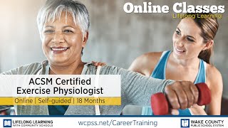 Career Training Program  ACSM Certified Exercise Physiologist [upl. by Klute]