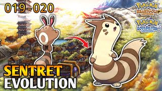 How To Evolve Sentret Into Furret In Pokemon Heart Gold amp Soul Silver  Johto Dex [upl. by Cicenia419]