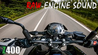 Kawasaki Z400  RAWEngine Sound [upl. by Nnuahs]