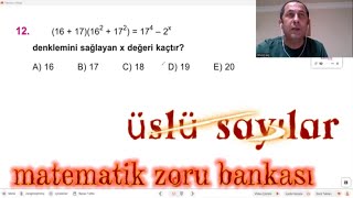 ÜSLÜ SAYILAR SORU ÇÖZÜMÜ KAREKÖK AYT TYT MATEMATİK ZORU BANKASI [upl. by Oilerua674]