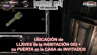 64 UBICACIÓN de LLAVES de la HABITACIÓN 003  su PUERTA 🎮 Resident Evil 1 HD Remaster [upl. by Aznecniv]