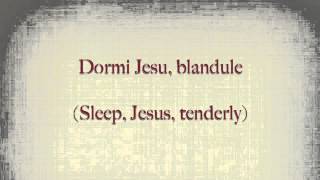 Dormi Jesu Latin Pronunciation [upl. by Shayna]