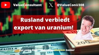 Rusland verbiedt export uranium [upl. by Urson]