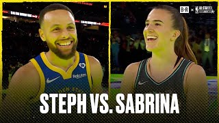 Stephen Curry vs Sabrina Ionescu Full 3Point Challenge  2024 NBA AllStar Weekend [upl. by Lesli]