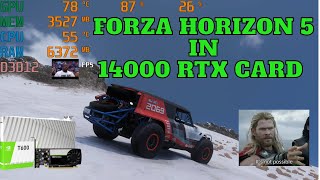 👌🔥Nvidia T600 Gaming Test In Forza Horizon 51080P HIGH SettingsT600 Gaming is Card fh5 t600 😱🔥 [upl. by Kostival]