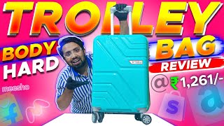 LOW BUDGET⚡TROLLEY BAG UNBOXING amp FULL REVIEW  Engîneer Bagwala [upl. by Wearing67]