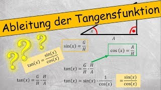 Ableitung der Tangensfunktion tan´x [upl. by Hplar359]