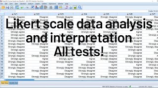 Likert scale analysis and interpretation for research [upl. by Tiffy]