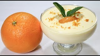 Mousse de laranja Orange mousse [upl. by Yelahc]