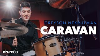 Greyson Nekrutman Plays quotCaravanquot Massive Drum Solo [upl. by Ahsata]