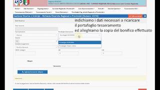 TUTORIAL DEMAT 04 ricarica portafoglio tesseramenti con bonifico completo [upl. by Pilif]