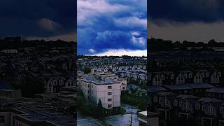 The Menacing Clouds That Brought Torrential Rain in Toronto Canada Today [upl. by Aryamo]