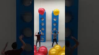 Exercise Ball Racing Is AWESOME games sports challenge trendingshorts [upl. by Serles]