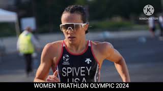 triathlon Olympic Women triathlon latest update Olympic 2024 [upl. by Coppock]