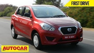 2014 Datsun Go  First Drive Video Review  Autocar India [upl. by Danielson]