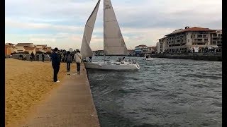 quotSÉANCEquot DE SORTIE DE quotBATEAUX ET VOILIERSquot IMPRESSIONNANTES DE LA PASSE DE CAPBRETON [upl. by Prentiss]