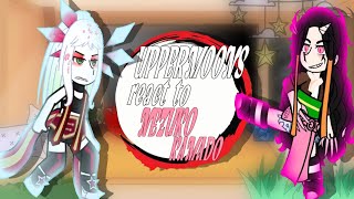 •UPPERMOONS react to Nezuko Kamado•KNY•by Sa1koYuk1cho• GACHA CLUB [upl. by Elokin358]