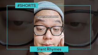 Songwriting 101 Slant Rhymes Shorts [upl. by Jerad]