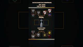 SEMIS DEFINIDAS  COPA LIBERTADORES 2024 futebol libertadores gloriaeterna shorts [upl. by Holloway25]