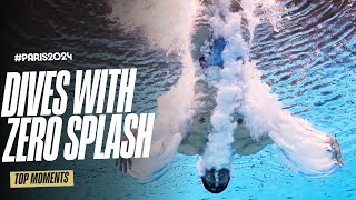 10 dives with ZERO splash at Paris2024  Top Moments [upl. by Hosfmann]