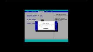 How to Create Disable and Change a Bios Password [upl. by Ylim294]