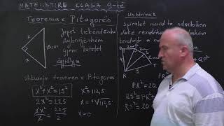 MATEMATIKA 11  Teorema e Pitagorës ushtrim [upl. by Notneuq]