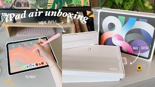 iPad air 4th gen unboxing and review 🧊 how i use it to study [upl. by Hauser]