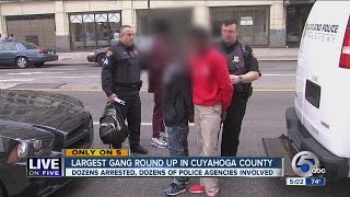 Cuyahoga County’s largest gang sweep arrests dozens [upl. by Sophey]