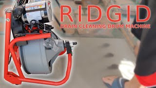 Ridgid K400 Drum Drain Cleaning [upl. by Wu275]